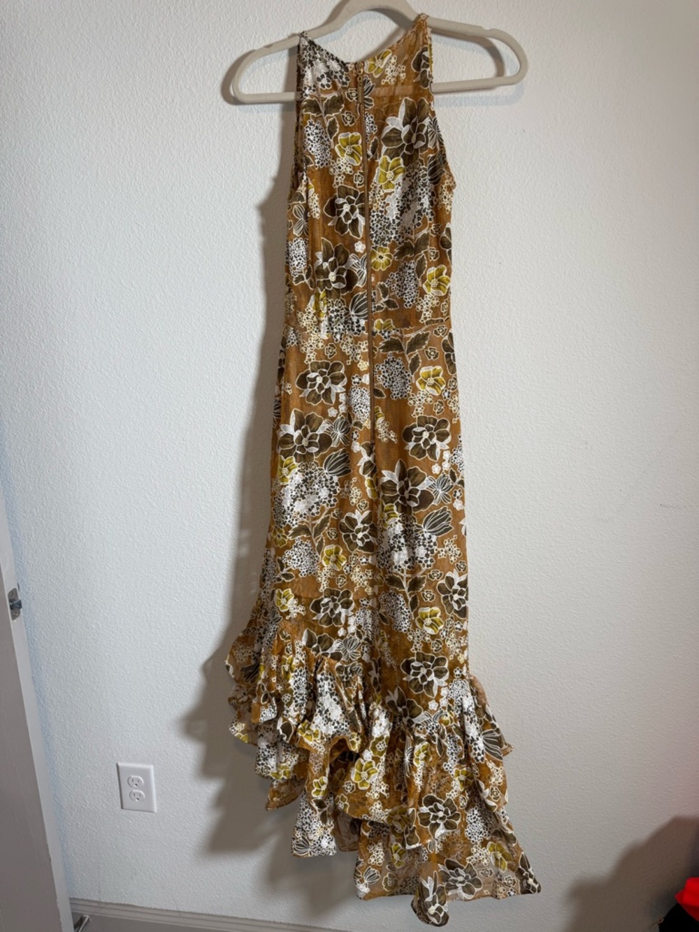 Bronx & Banco Sicilia Ruffle Maxi Dress Floral Boho Resort Wedding Guest Goddess - Picture 5 of 11